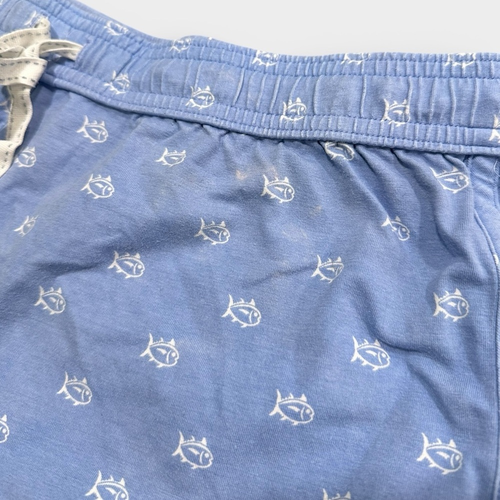 Southern Tide Blue Sleep Shorts with Fish - Picture 6 of 6